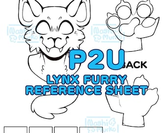 Ryś | Częściowa karta referencyjna futra kota | Grafika i podstawa futrzanego wzoru