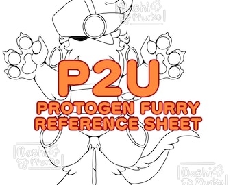 Arkusz referencyjny Protogen Fursona Podstawa | Grafika i podstawa futrzana
