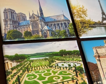 Personalized Travel Gift | Custom Paris Photo Gift | Rectangle Photo Magnets 2x3
