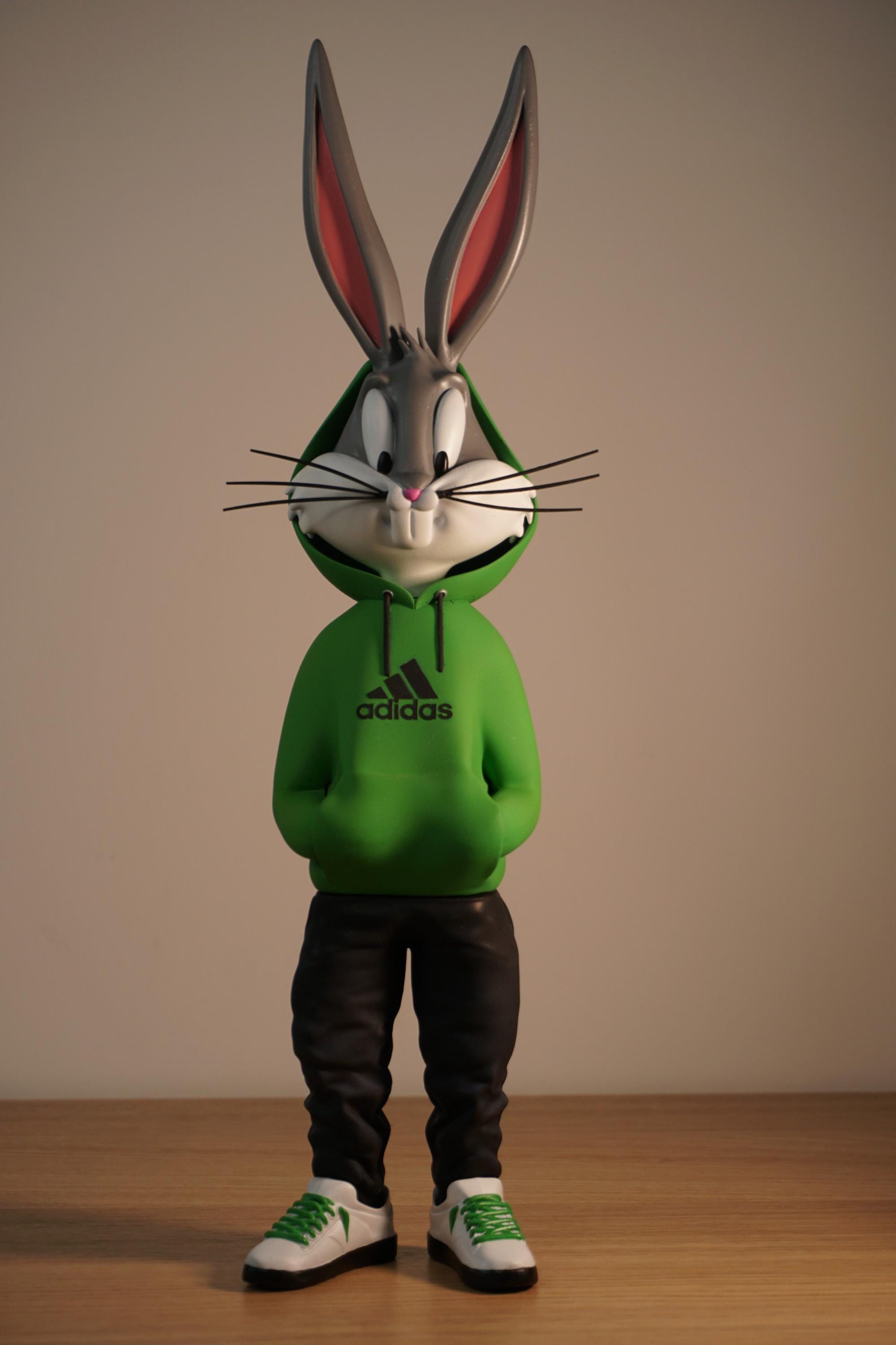 Bugs Bunny Urban Streetwear Resin Statue, Urban Style Cartoon