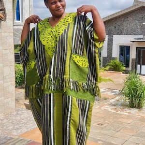 Special African Traditional Woven  Aso-Oke/Kente  Dress