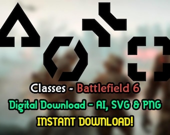 Battlefield 6 - Classes - Battlefield - BF6 - Ai - SVG - PNG