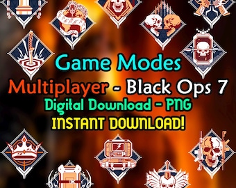 Logos Game Modes Black Ops 7 Multiplayer - Medals - BO7 - COD - PNG