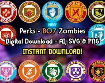 Perks BO7 - Soda Perk - Black Ops 7 Zombies - COD -Ai - SVG - PNG