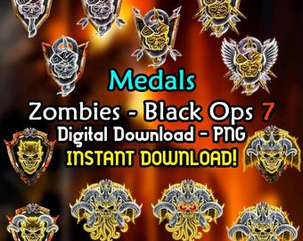 Medals Black Ops 7 Zombies - Medals - BO7 - COD - PNG