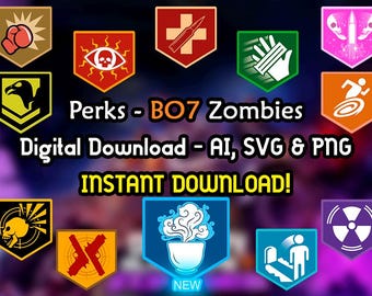 Perks BO7 - Soda Perk - Black Ops 7 Zombies - COD -Ai - SVG - PNG