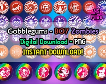 Gobblegums Black Ops 7 Zombies Icons - Gobblegums Zombies - BO7 Zombies - COD - PNG