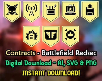 Battlefield Redsec - Contracts - Battlefield - Redsec - Ai - SVG - PNG