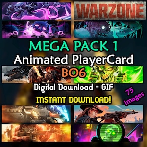 アニメーション プレイヤー カード BO6 メガ パック 1 - アニメーション - GIF - プレイヤー カード - BO6 - COD