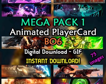 Animated Player Card BO6 Mega Pack 1 - Animated - Gif - PlayerCard - BO6 - COD