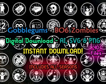 Gobblegums Icons Black Ops 6 Zombies - Gobblegums Zombies - BO6 Zombies - COD - Icons, Ai, Svg, PNG
