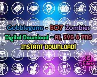 Gobblegums Icons Black Ops 7 Zombies - Gobblegums Zombies - BO7 Zombies - COD - Icons, Ai, Svg, PNG