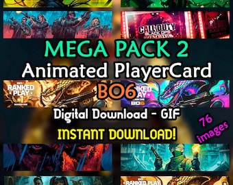 Animated Player Card BO6 Mega Pack 2 - Animated - Gif - PlayerCard - BO6 - COD