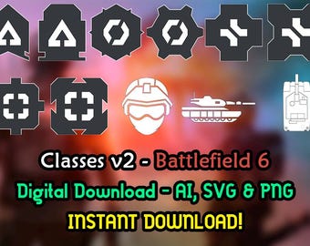 Battlefield 6 - Classes - Battlefield - BF6 - Ai - SVG - PNG