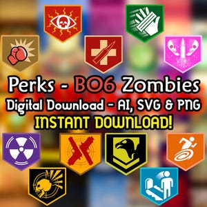 Perks BO6 - Soda Perk - Black Ops 6 Zombies - COD -Ai - SVG - PNG
