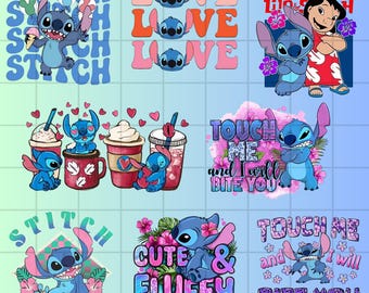 Stitch, Stitch Png, Stitch Tshirt, Stitch and Lilo, Digital Png, Bundle Png