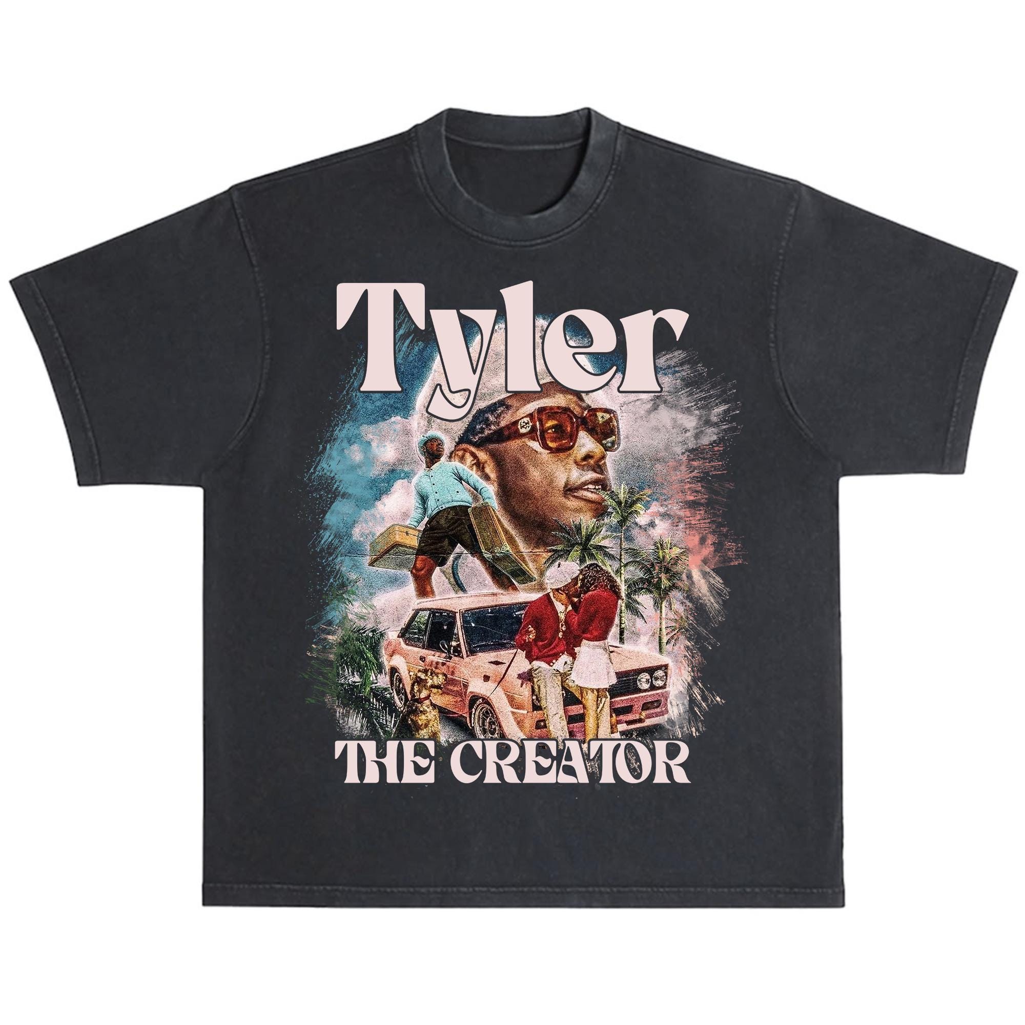 Tyler, the creater BLACK ’OTTG’ TEE Tyler The Creator Graphic T Shirt Fashion Hip Hop Men Women