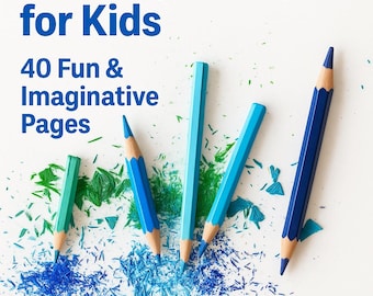 Kids Drawing Prompt Book | 40-Page Printable Activity (Instant Download)