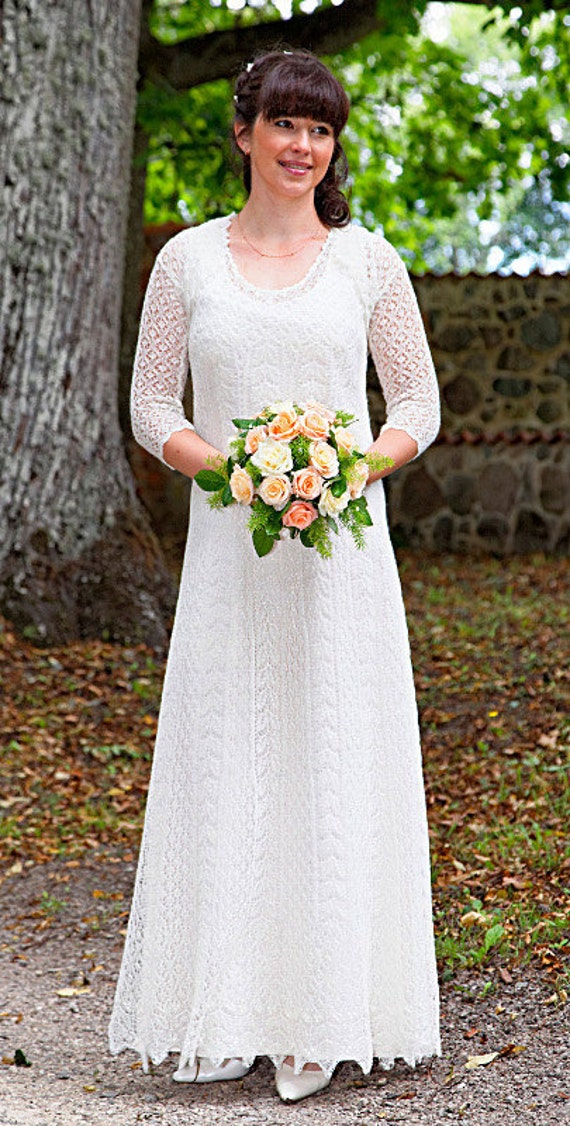 Hand Knitted Festive/ Wedding Dress ...