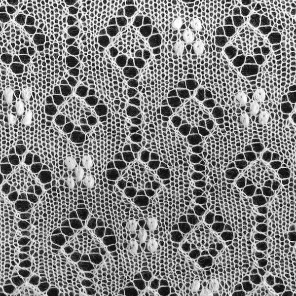 Lace-Mustertabelle Teppichmuster, Strickmuster für Haapsalu shalw oder Lace-Stricken mit estnischen Nupps, PDF-Format und direkter Download