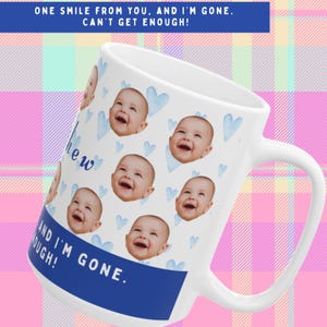 Custom baby face mug, custom photo mug,personalized cup, personalized baby mug, Custom coffee mug, Grandma gift, Grandpa gift,photo mug gift