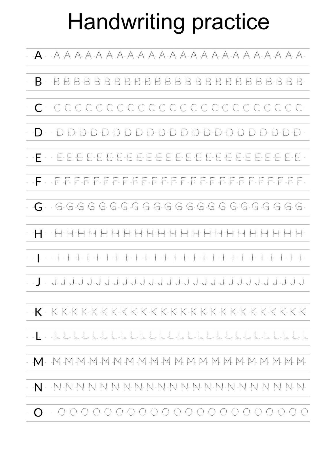 Handwriting Practice | Alphabet & Numbers 0-10 | Tracing Worksheets for ...