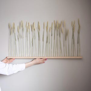 FlowerBar | Display® &quot;Golden Harvest&quot; 90 cm dried flowers & noble oak, wooden arrangement, dried flowers, durable, flowers