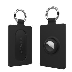 Estuche de silicona para tarjetas de llave, paquete de 2, con ranura para AirTag, accesorios de silicona para Tesla Model 3 Y X S Cybertruck, idea de regalo para papás y amigos