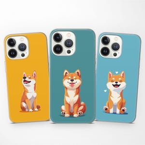Shiba Inu Phone Case for iPhone 16e Pro Max 15 14 13 12 Mini Xs Xr 7 SE 2020, Dog Cover fits Samsung S25 A26 A36 A56 S24 S23 S21 FE S20 S22