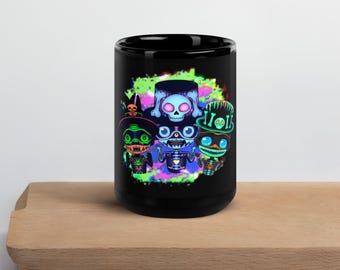 Black Spirit Family Glossy Mug