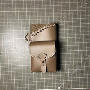 Multi Leather Phone Pouch Pattern – Belt Holster with Pocket & Key Loop PDF SVG image 3
