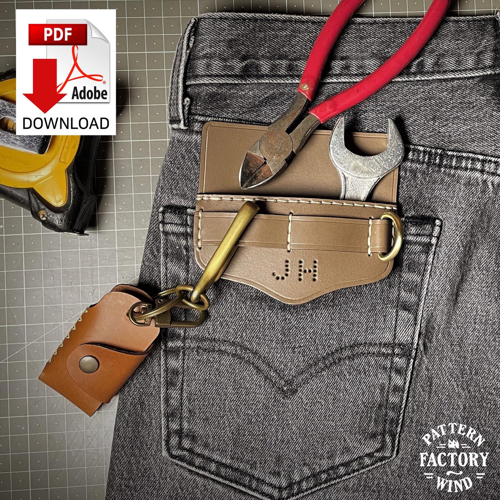 Leathercraft for Beginners: DIY Personalized Pocket Protector (easy ...
