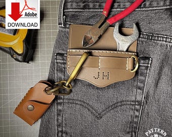 Leathercraft for Beginners: DIY Personalized Pocket Protector (Easy Leather Project)