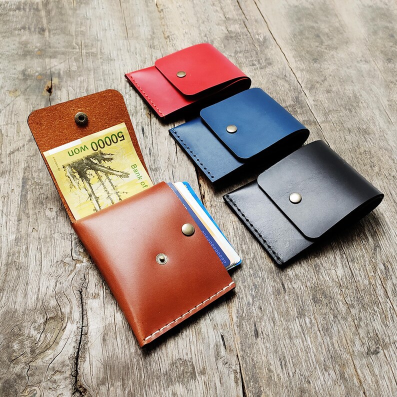 Cartera de cuero con patrón único: sencilla y elegante imagen 5