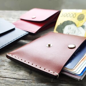 Cartera de cuero con patrón único: sencilla y elegante imagen 3