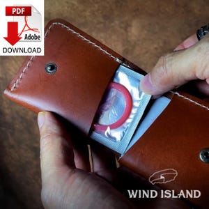 Leather pattern Discreet Leather Condom Case for Stylish Privacy