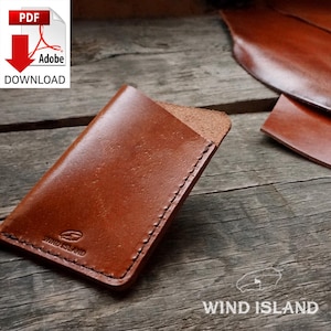 Leather Card Case Pattern : Beginner’s Quick Craft