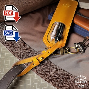 Handle Pen Holder Leather Pattern PDF SVG (Beginner Friendly DIY)