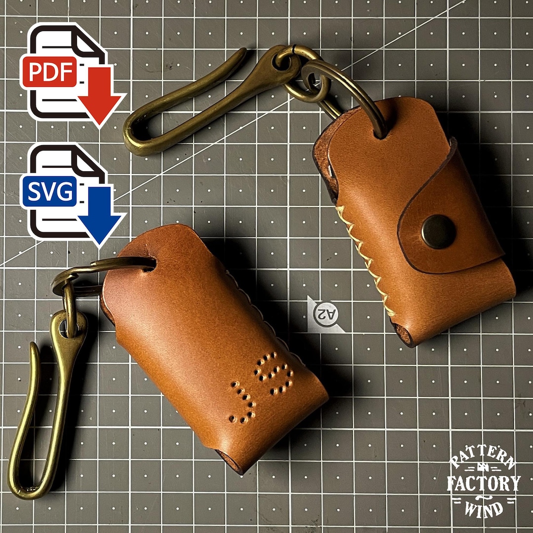 Custom Key Patterns Initial Key Fob Leathercraft Pattern PDF SVG Template - Etsy
