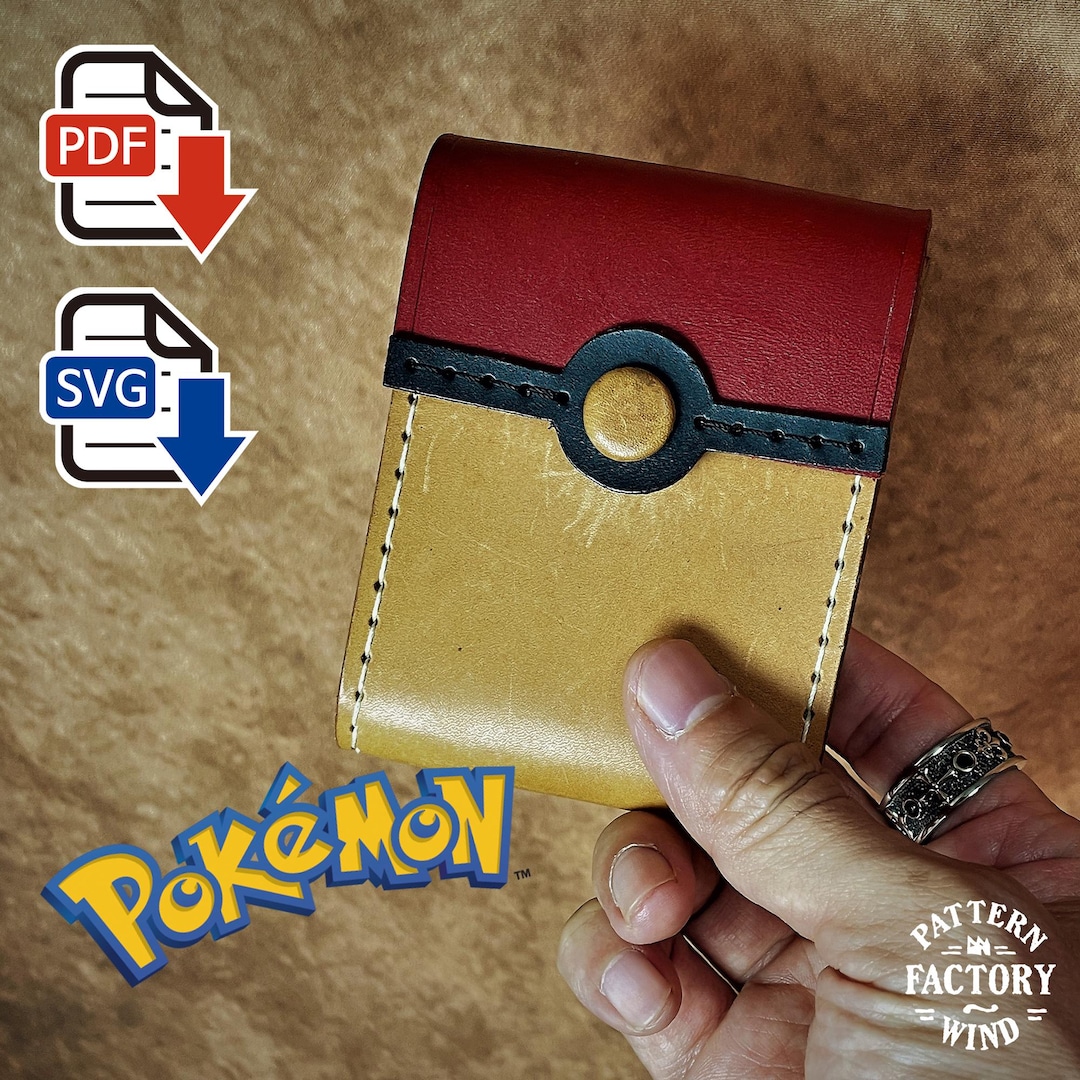 pokemon card wallet Leather Pattern Pokémon Card Holder Pattern : A Fan's Must-have PDF SVG