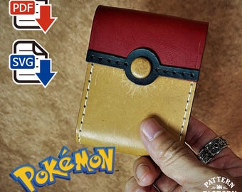 Leerpatroon Pokémon-kaarthouderpatroon: een must-have voor fans, pdf-SVG