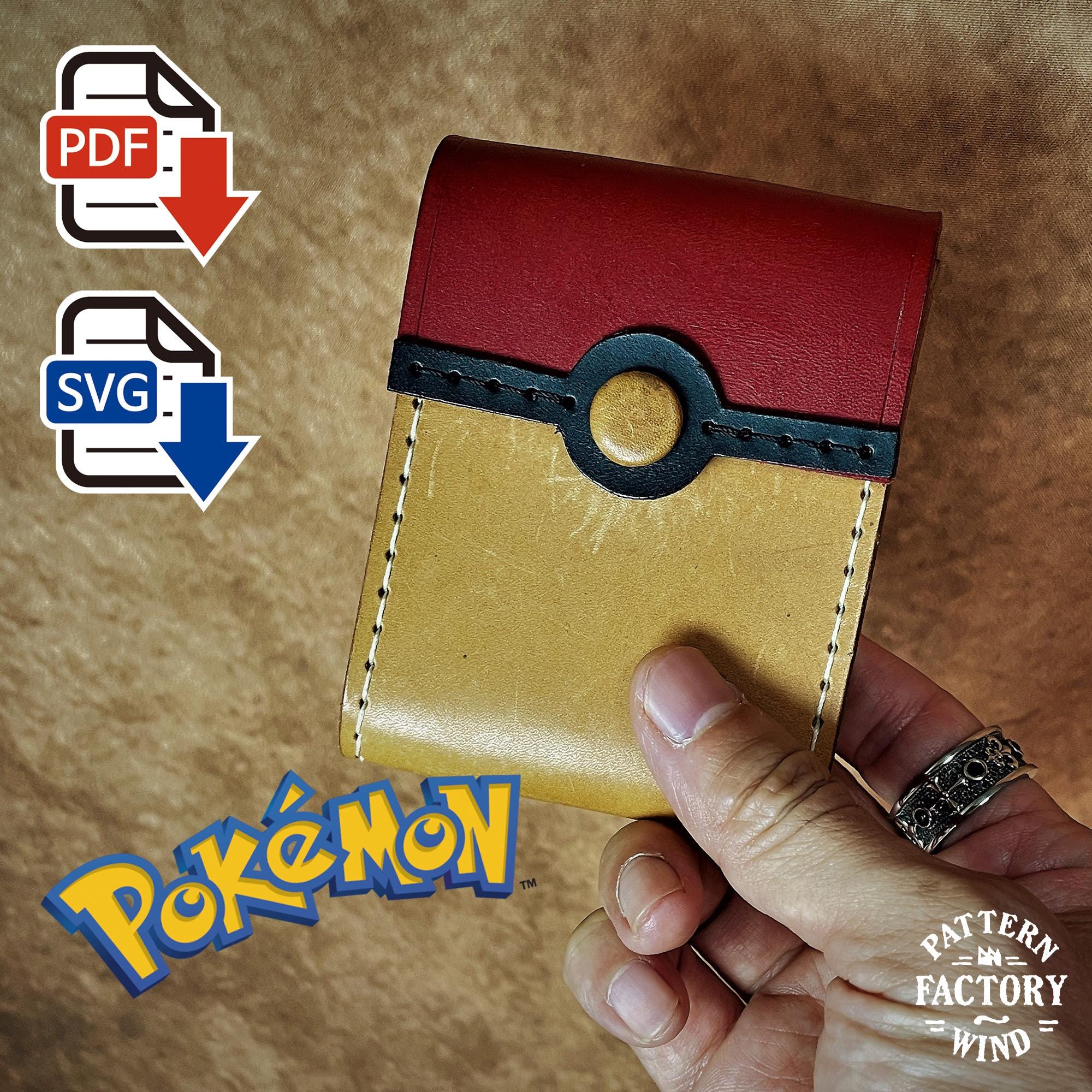 Leather Pattern Pokmon Card Holder Pattern : A Fan's Must-have PDF SVG -  Etsy