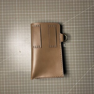 Multi Leather Phone Pouch Pattern – Belt Holster with Pocket & Key Loop PDF SVG image 4