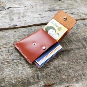 Cartera de cuero con patrón único: sencilla y elegante imagen 4