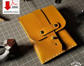 Artesanía en cuero para principiantes: Patrón fácil de billetera con cinturón para tarjetas DIY