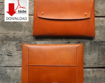 Patrón para maletín de cuero: Diseño clásico tamaño A4 (Descarga en PDF)