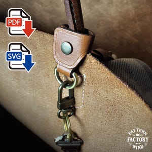 Skórzany brelok z wieloma uchwytami (łatwe znajdowanie kluczy i wieszanie przedmiotów)