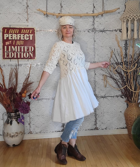 cream tunic dress Cream Color Block Tunic Dress Medium | Women's Online Boutique | Boho Chic Style