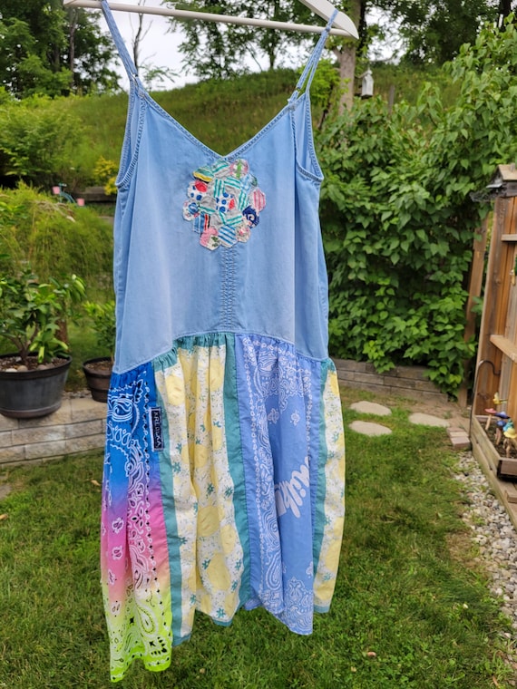 dusty blue dress nearby Crinkled Chiffon Dress (Women) main image 0