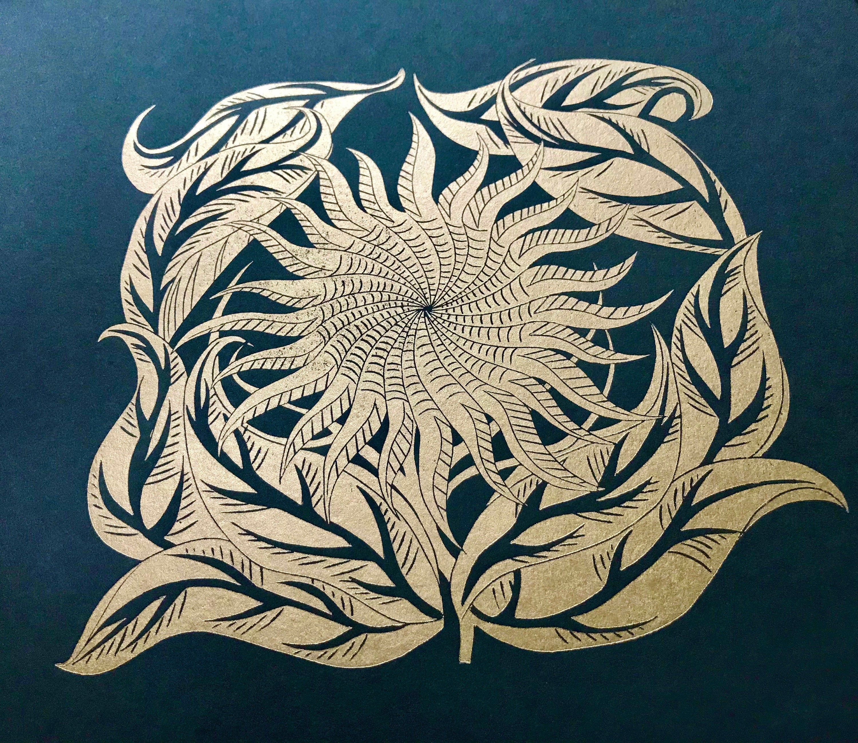 Sunflower Limited Edition Linoprint - Etsy